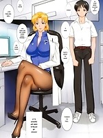 Adult comics a medical examination with sexy doctor in pantyhose